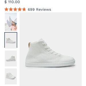 SUAVS White High-Top Sneakers